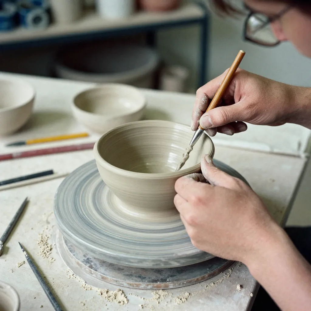 Ceramic artisan at work