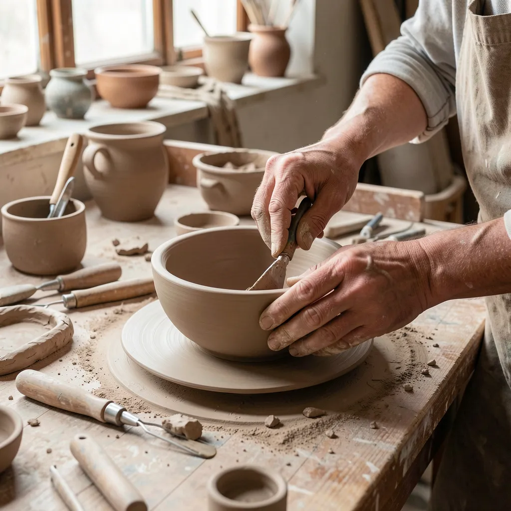 Handcrafted ceramic vessel